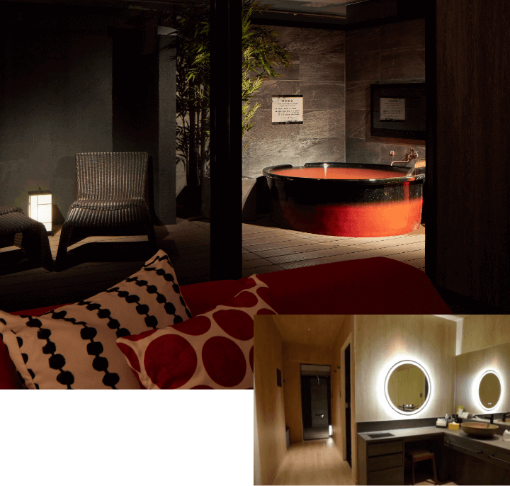 高級感ある和モダンな部屋と充実したアメニティ